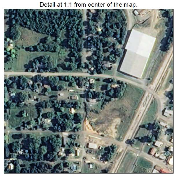 Hatfield, Arkansas aerial imagery detail