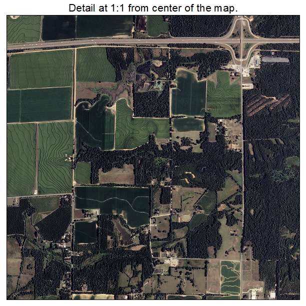 Hazen, Arkansas aerial imagery detail