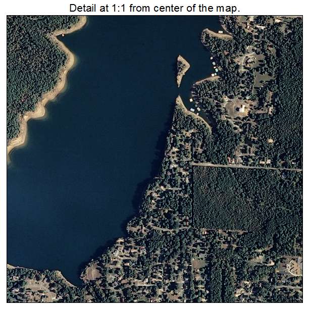 Heber Springs, Arkansas aerial imagery detail