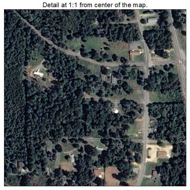 Hensley, Arkansas aerial imagery detail