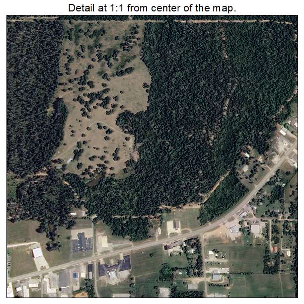 Highland, Arkansas aerial imagery detail