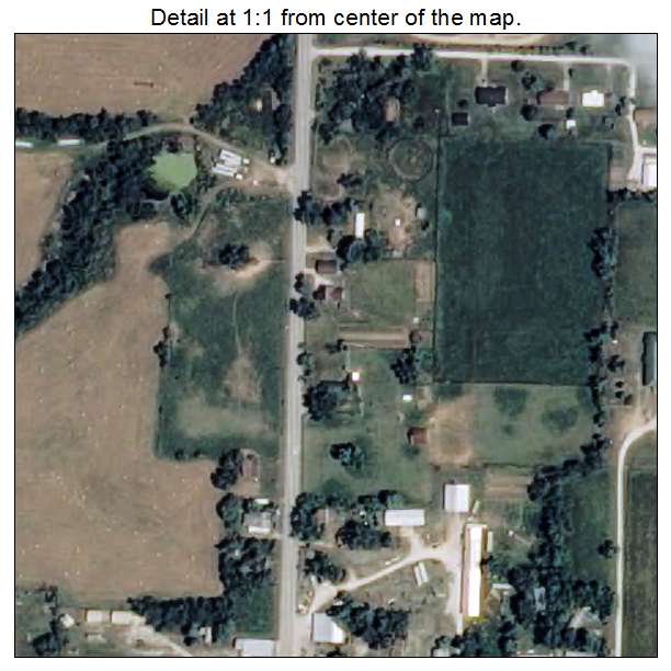 Hindsville, Arkansas aerial imagery detail