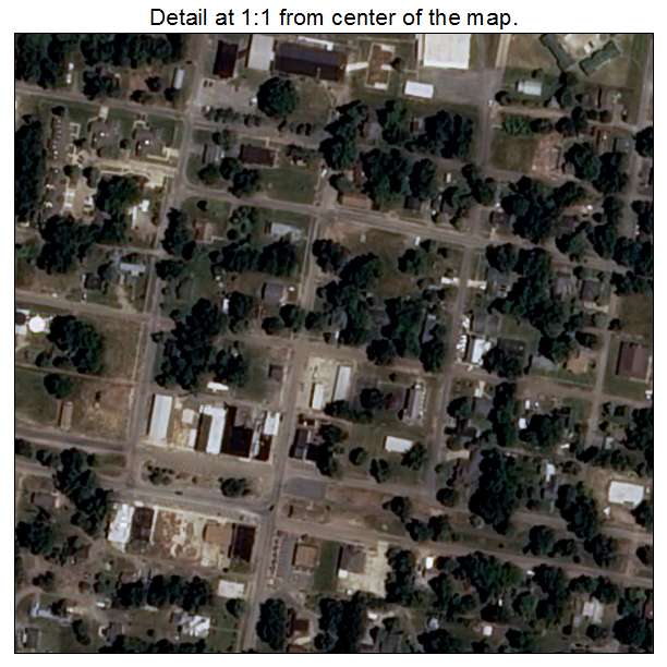 Holly Grove, Arkansas aerial imagery detail