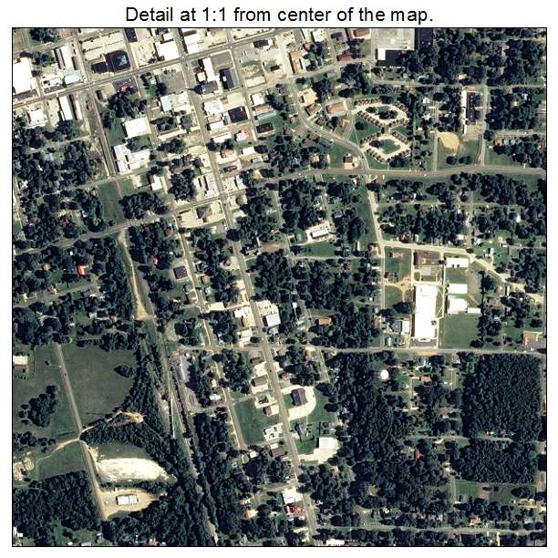Hope, Arkansas aerial imagery detail