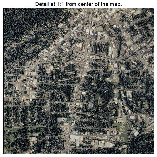 Hot Springs, Arkansas aerial imagery detail