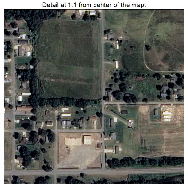 Humphrey, Arkansas aerial imagery detail