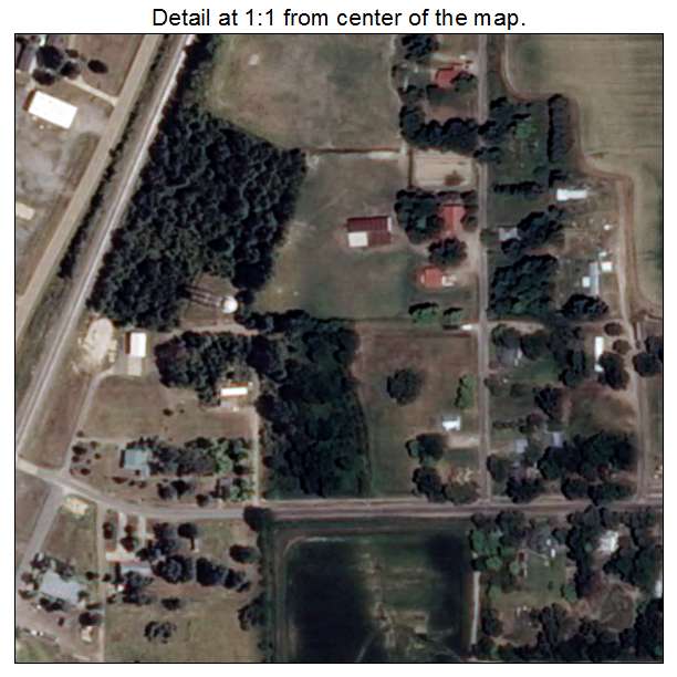 Hunter, Arkansas aerial imagery detail