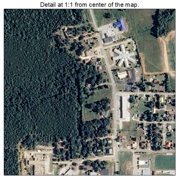 Huntsville, Arkansas aerial imagery detail