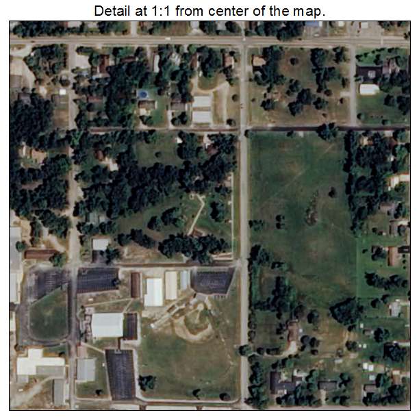 Imboden, Arkansas aerial imagery detail