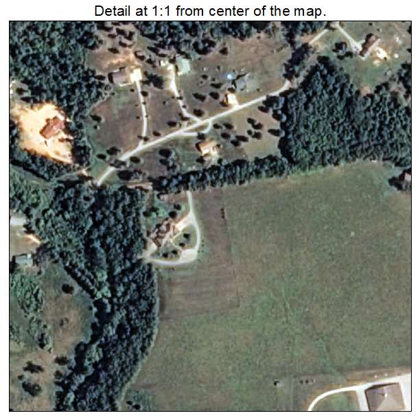 Jasper, Arkansas aerial imagery detail