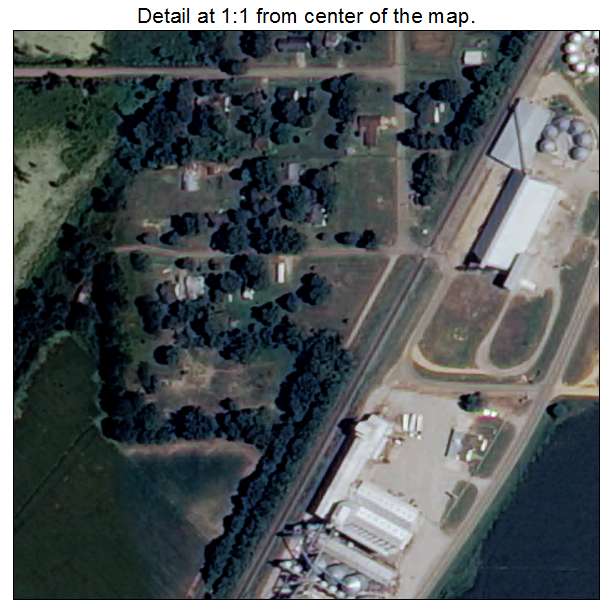 Jerome, Arkansas aerial imagery detail