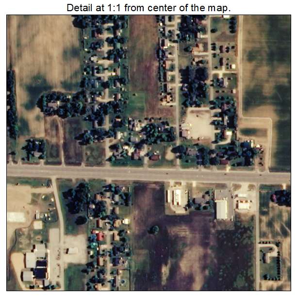 Lake City, Arkansas aerial imagery detail