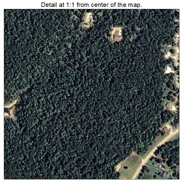 Lakeview, Arkansas aerial imagery detail