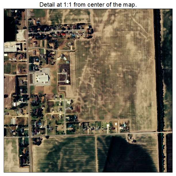 Leachville, Arkansas aerial imagery detail