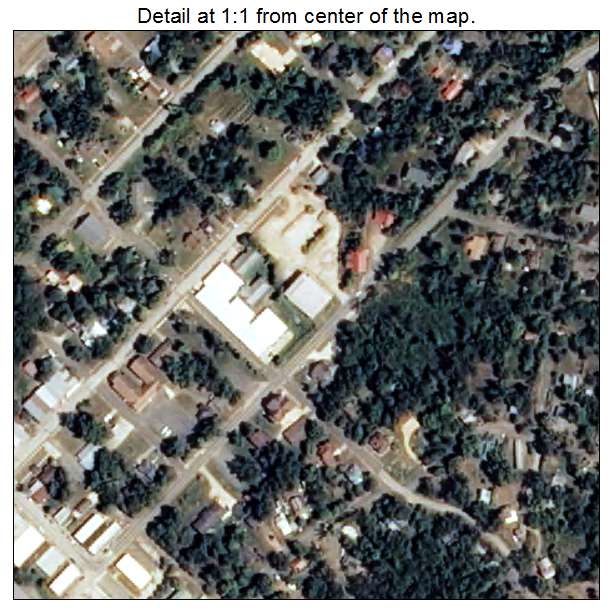 Leslie, Arkansas aerial imagery detail