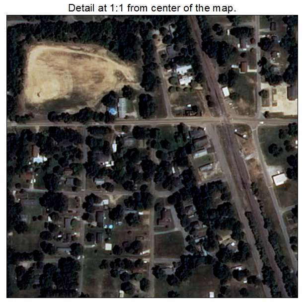 Lexa, Arkansas aerial imagery detail