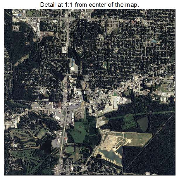 Little Rock, Arkansas aerial imagery detail