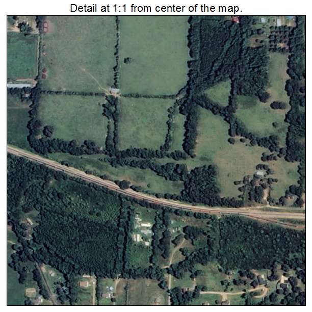 Lockesburg, Arkansas aerial imagery detail