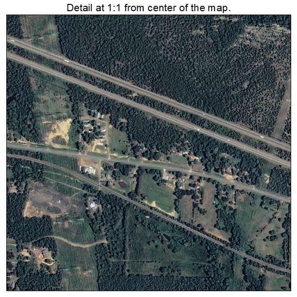 London, Arkansas aerial imagery detail