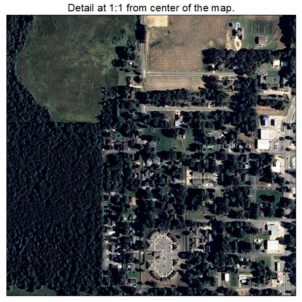 Lonoke, Arkansas aerial imagery detail