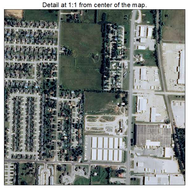 Lowell, Arkansas aerial imagery detail