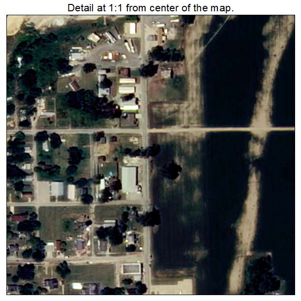Luxora, Arkansas aerial imagery detail