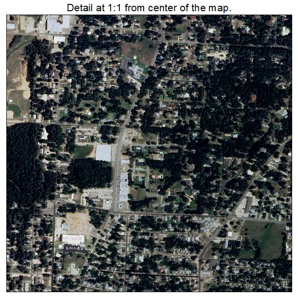 Magnolia, Arkansas aerial imagery detail