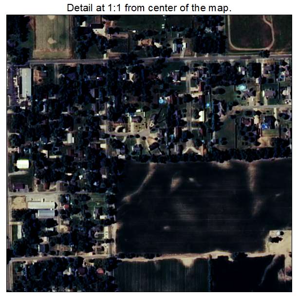 Manila, Arkansas aerial imagery detail