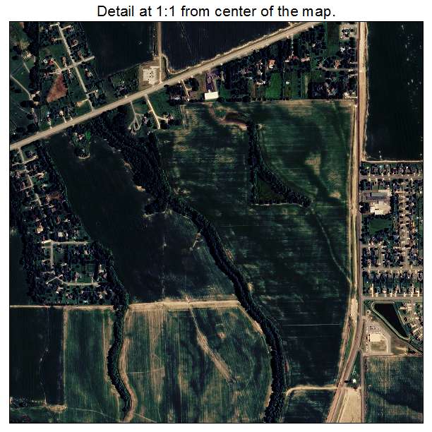 Marion, Arkansas aerial imagery detail
