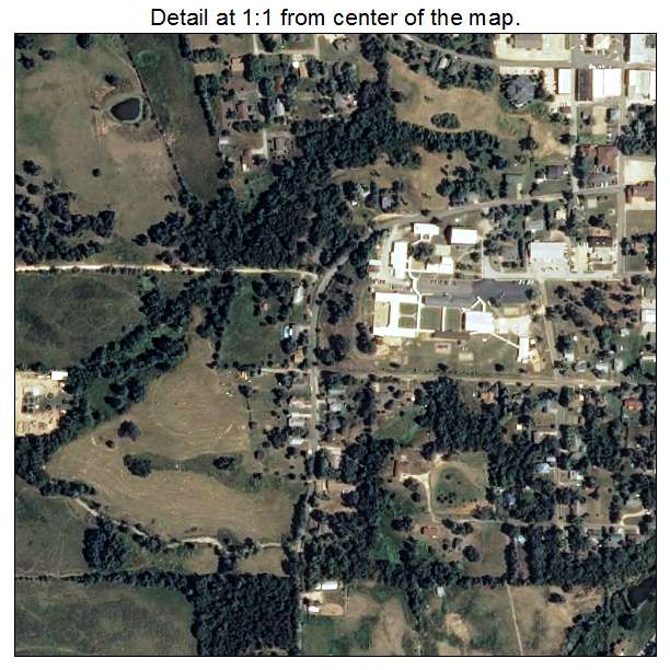 Marshall, Arkansas aerial imagery detail