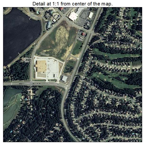 Maumelle, Arkansas aerial imagery detail