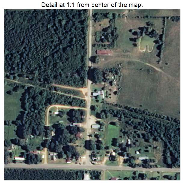 McCaskill, Arkansas aerial imagery detail