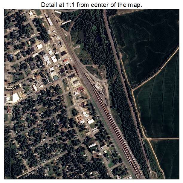 McGehee, Arkansas aerial imagery detail
