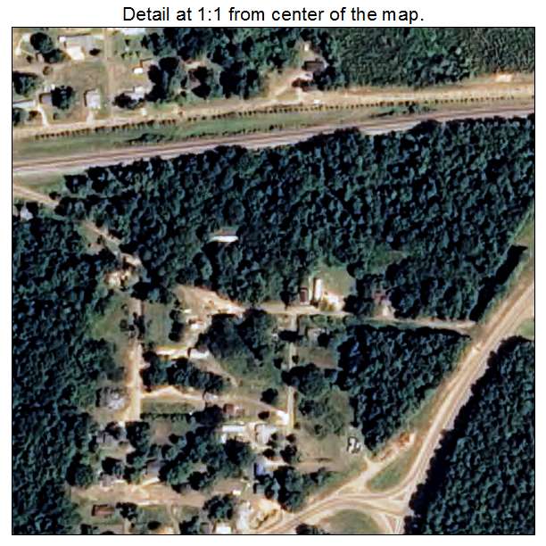 McNeil, Arkansas aerial imagery detail