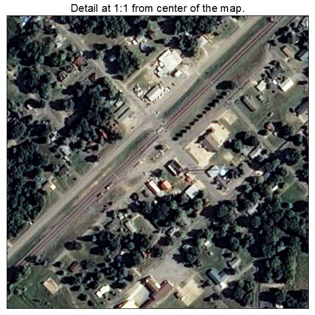 McRae, Arkansas aerial imagery detail