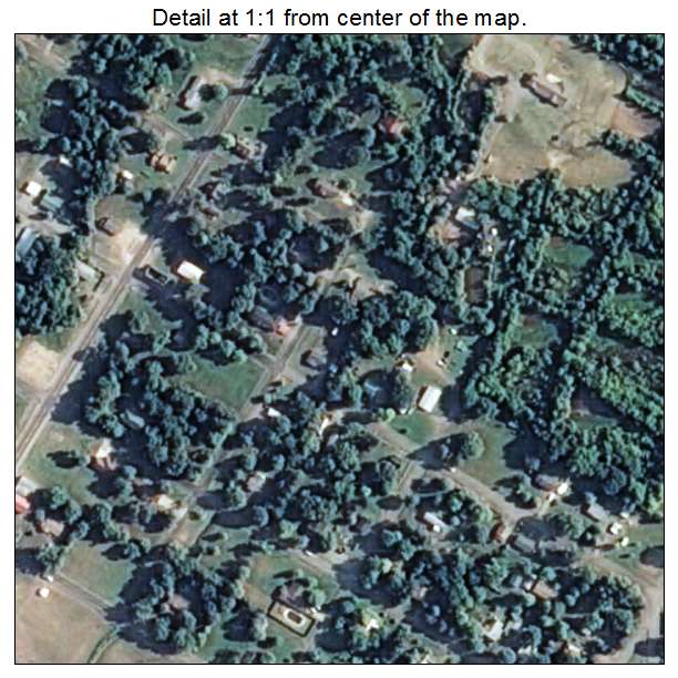 Midland, Arkansas aerial imagery detail