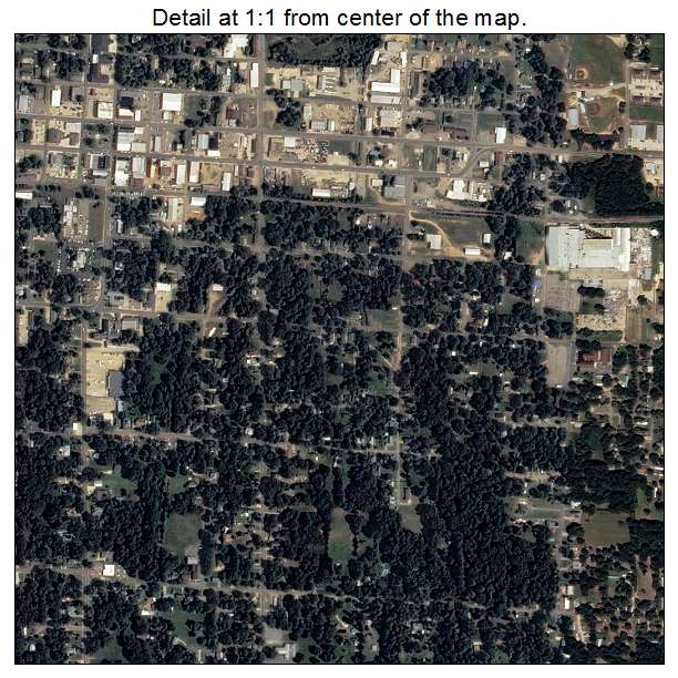 Monticello, Arkansas aerial imagery detail