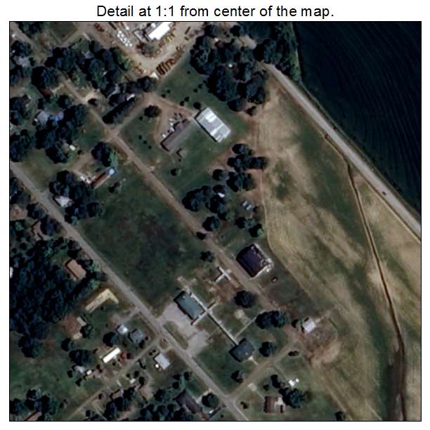 Moro, Arkansas aerial imagery detail