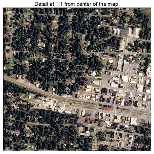 Morrilton, Arkansas aerial imagery detail
