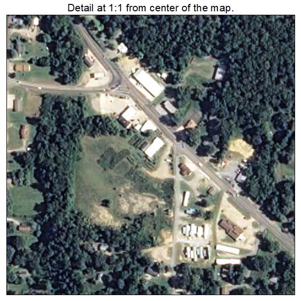 Mount Ida, Arkansas aerial imagery detail
