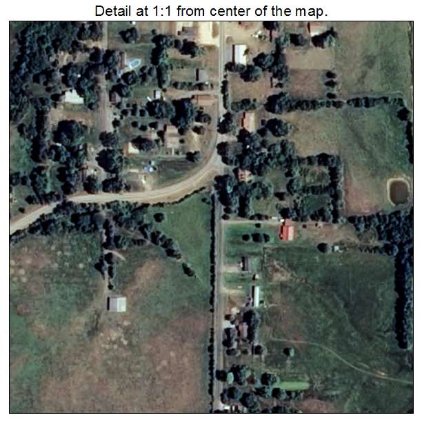 Mount Vernon, Arkansas aerial imagery detail