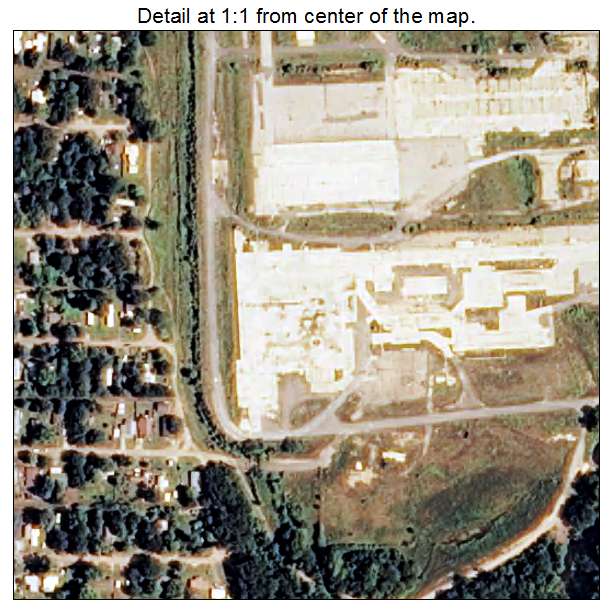 Mountain Pine, Arkansas aerial imagery detail