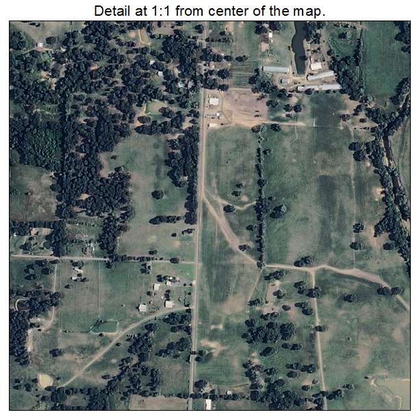 Mulberry, Arkansas aerial imagery detail