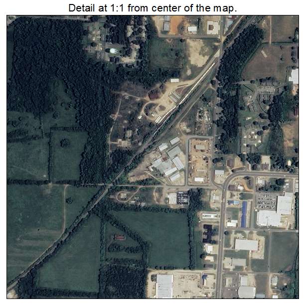 Nashville, Arkansas aerial imagery detail