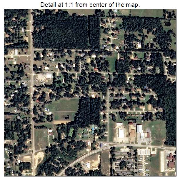 North Crossett, Arkansas aerial imagery detail