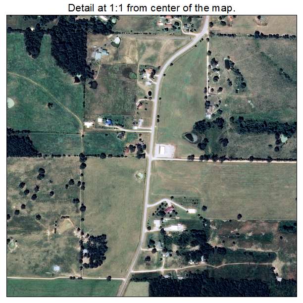 Oak Grove, Arkansas aerial imagery detail