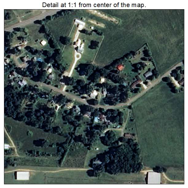 Oakhaven, Arkansas aerial imagery detail