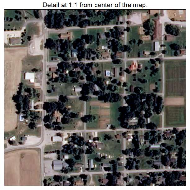 Oil Trough, Arkansas aerial imagery detail