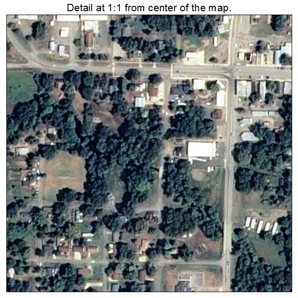 Ola, Arkansas aerial imagery detail