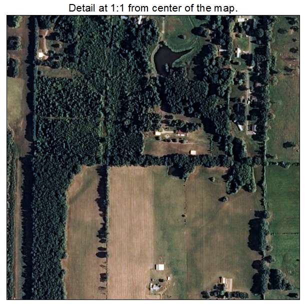 Oppelo, Arkansas aerial imagery detail